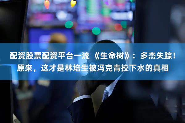 配资股票配资平台一流 《生命树》：多杰失踪！原来，这才是林培生被冯克青拉下水的真相